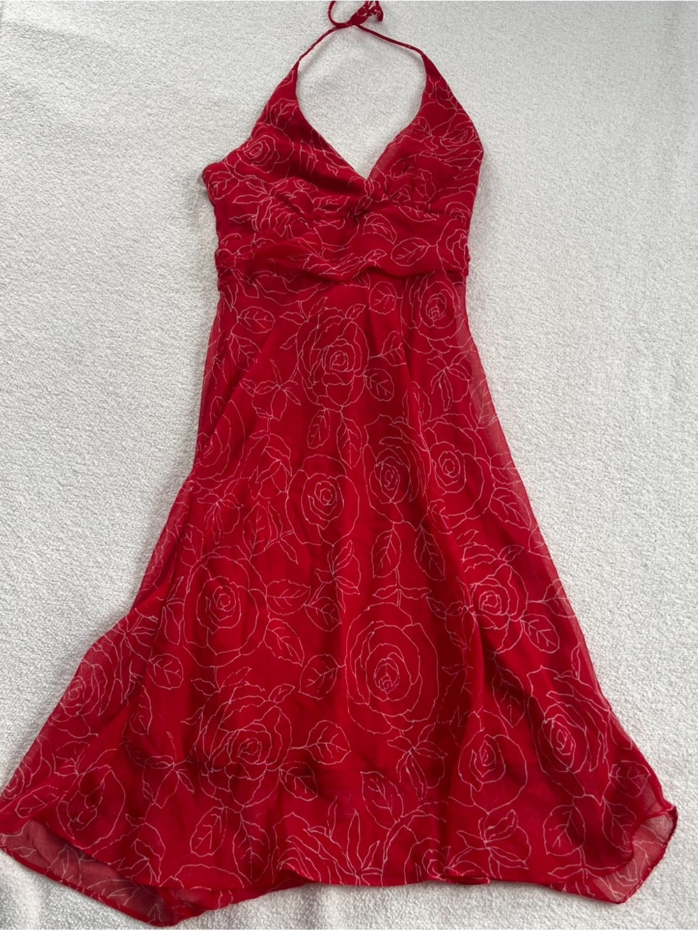 Floral halter dress